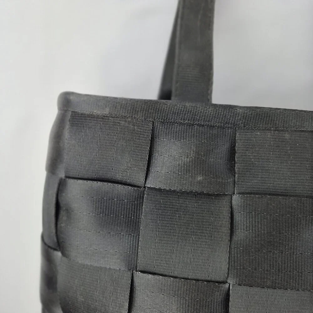 Vintage The Original Harveys Seatbelt Bag Black Tote Style - Picture 10 of 16